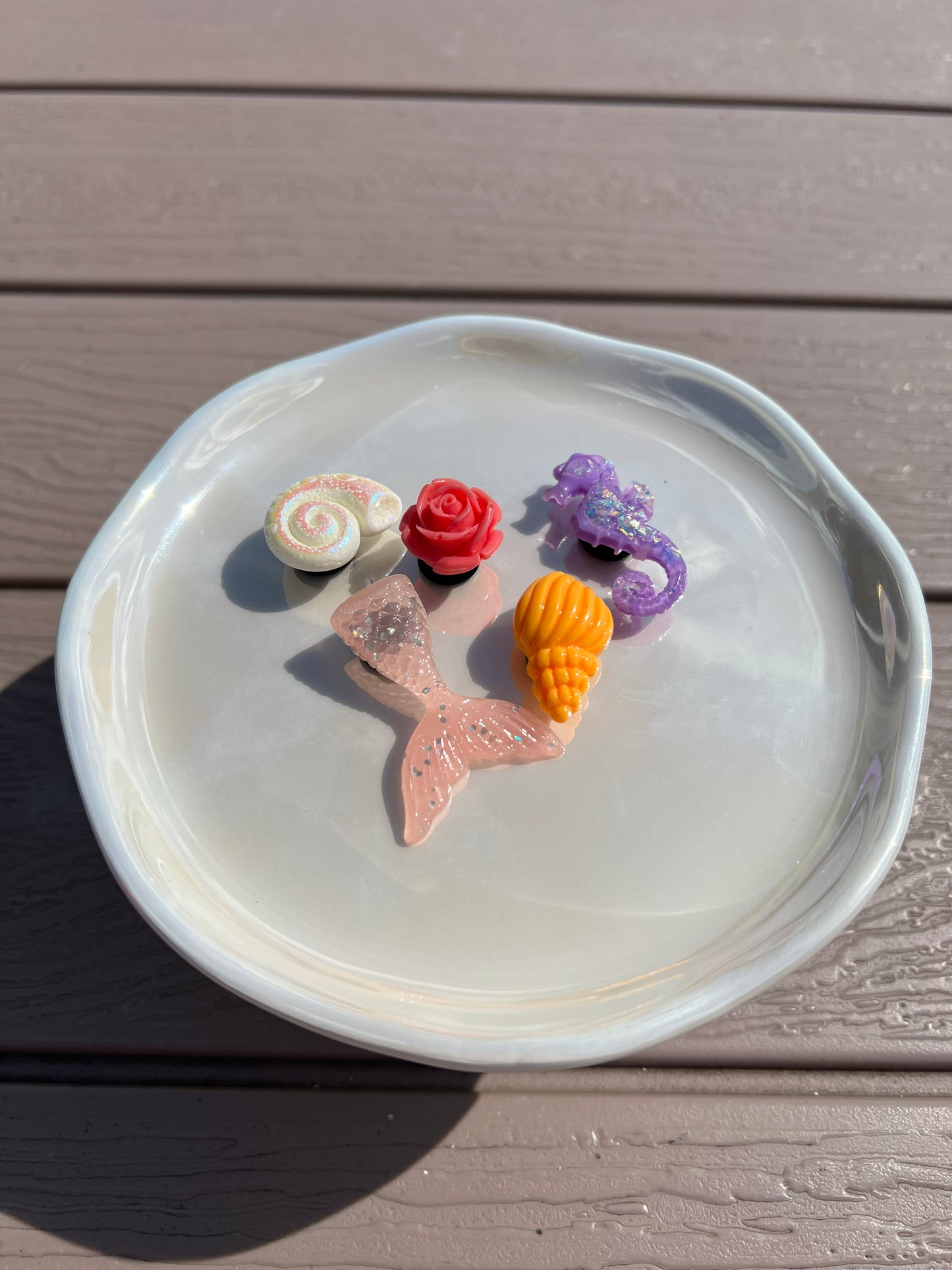 Mermaid vibes set of croc bling 2