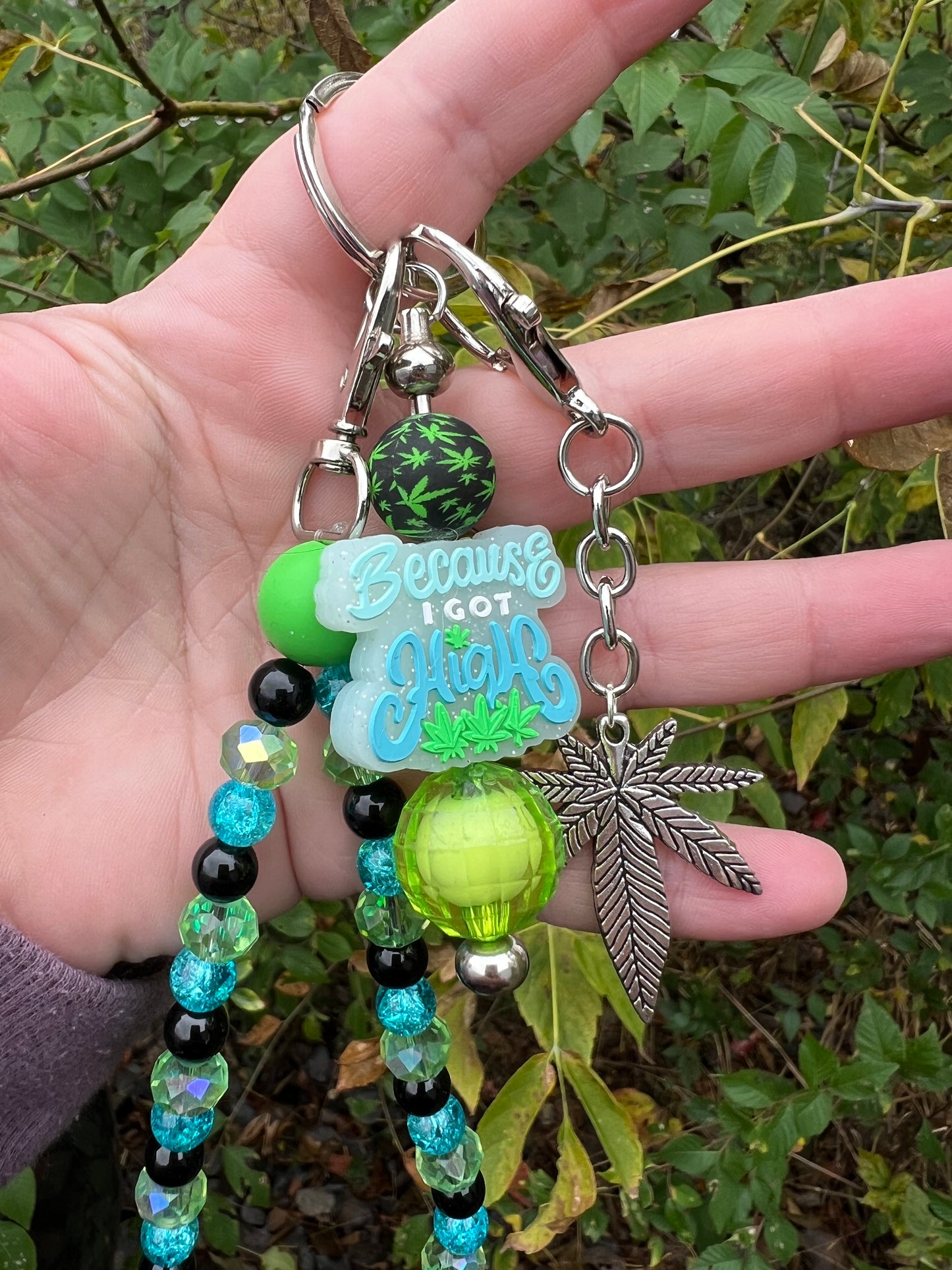 Because I got high Keychain/Bagcharm