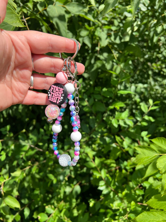 Cotton candy f*ck key chain 1
