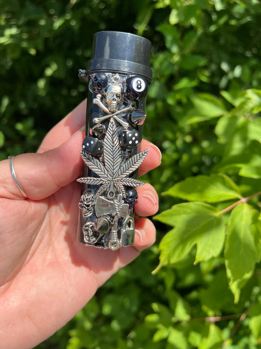 Black Charmed Cigarette Case