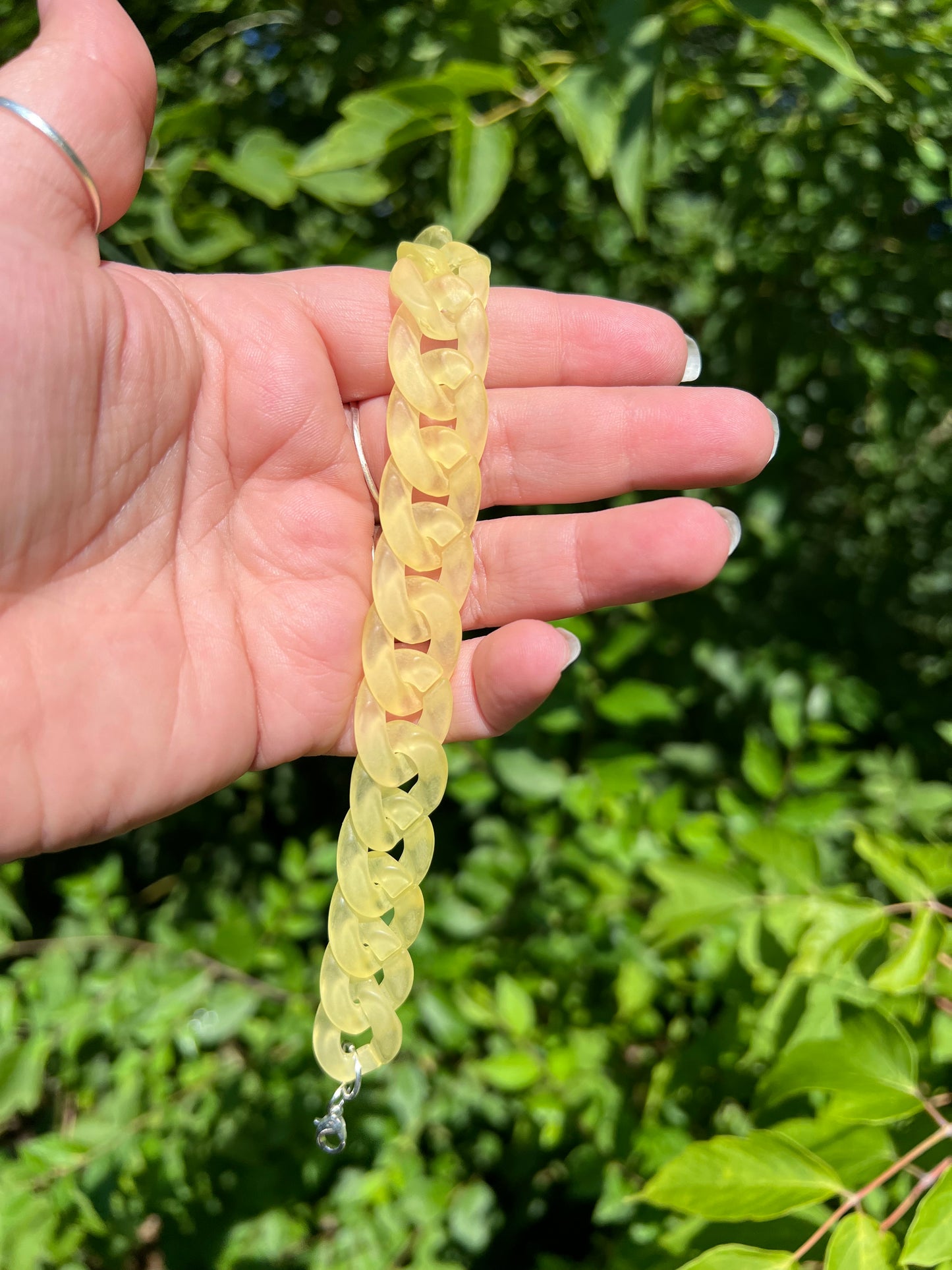 Yellow hat chain