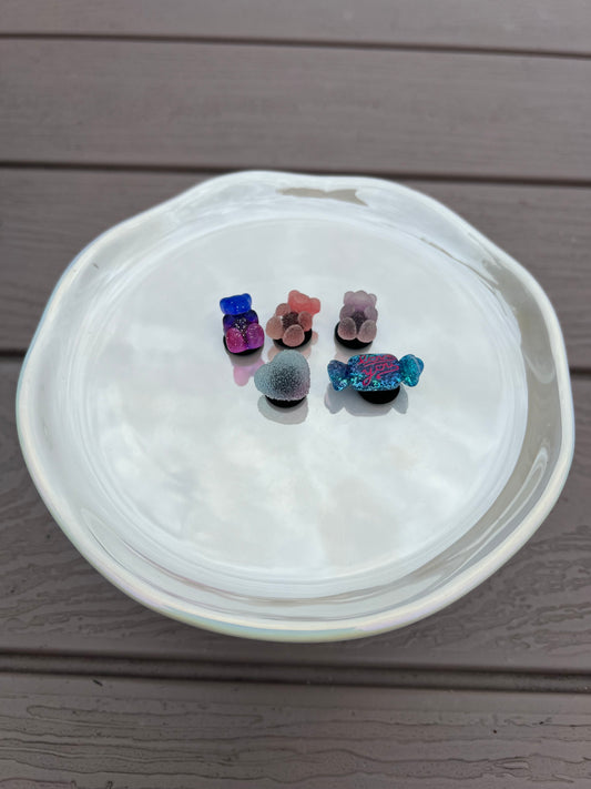 Sweet and sour set of croc bling 5