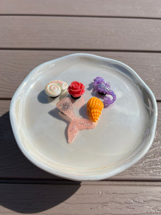 Mermaid vibes set of croc bling 2