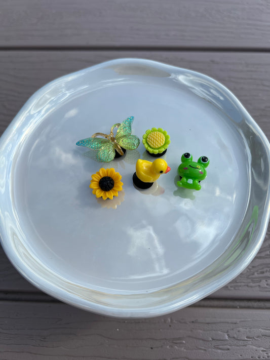 Summer Garden set of croc bling 8