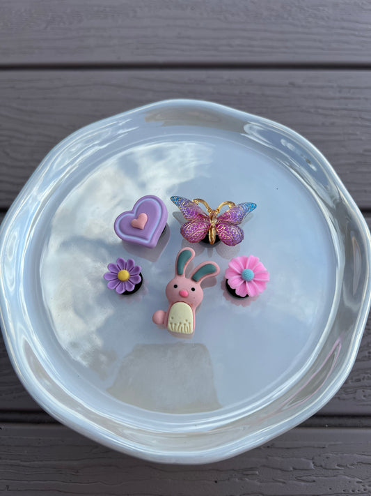 Summer Garden set of croc bling 4