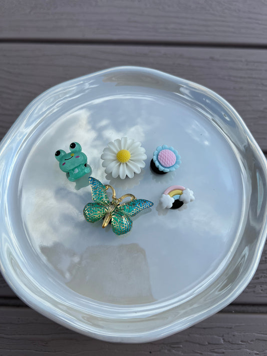 Summer Garden set of croc bling 3