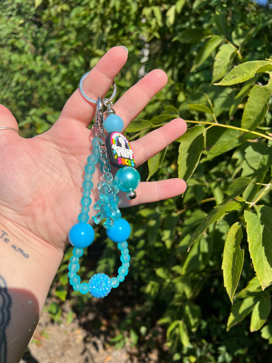 Blue Everything Sucks Keychain/Bagcharm