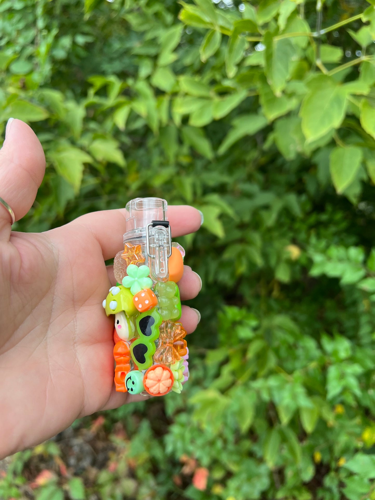 Green and Orange Charmed Lighter Case