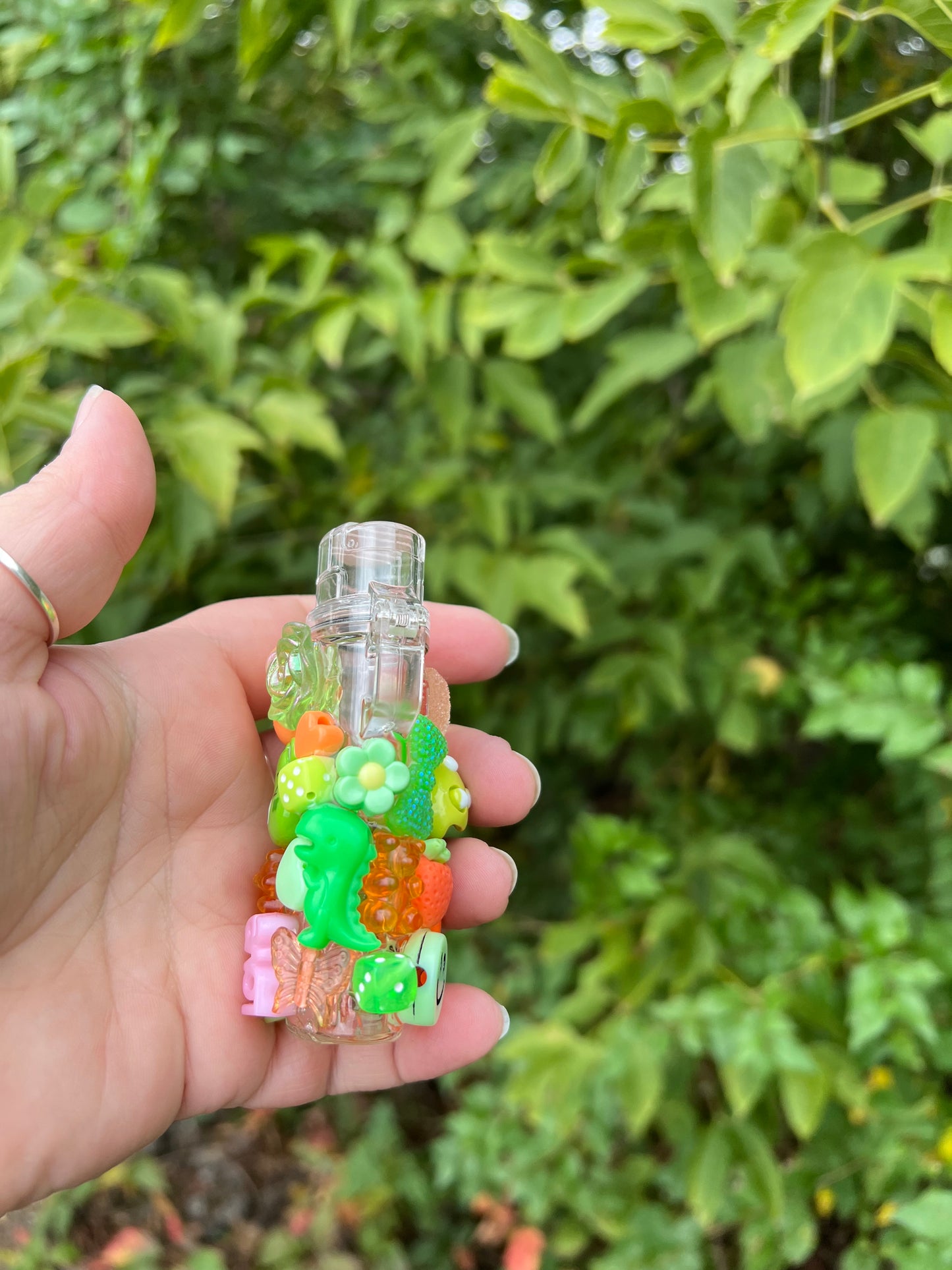 Green and Orange Charmed Lighter Case