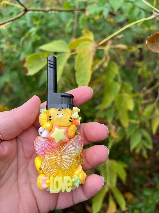 Yellow Long Tipped Charmed Lighter