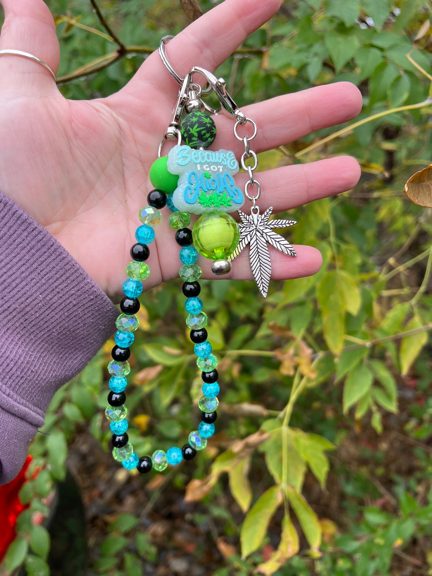 Because I got high Keychain/Bagcharm