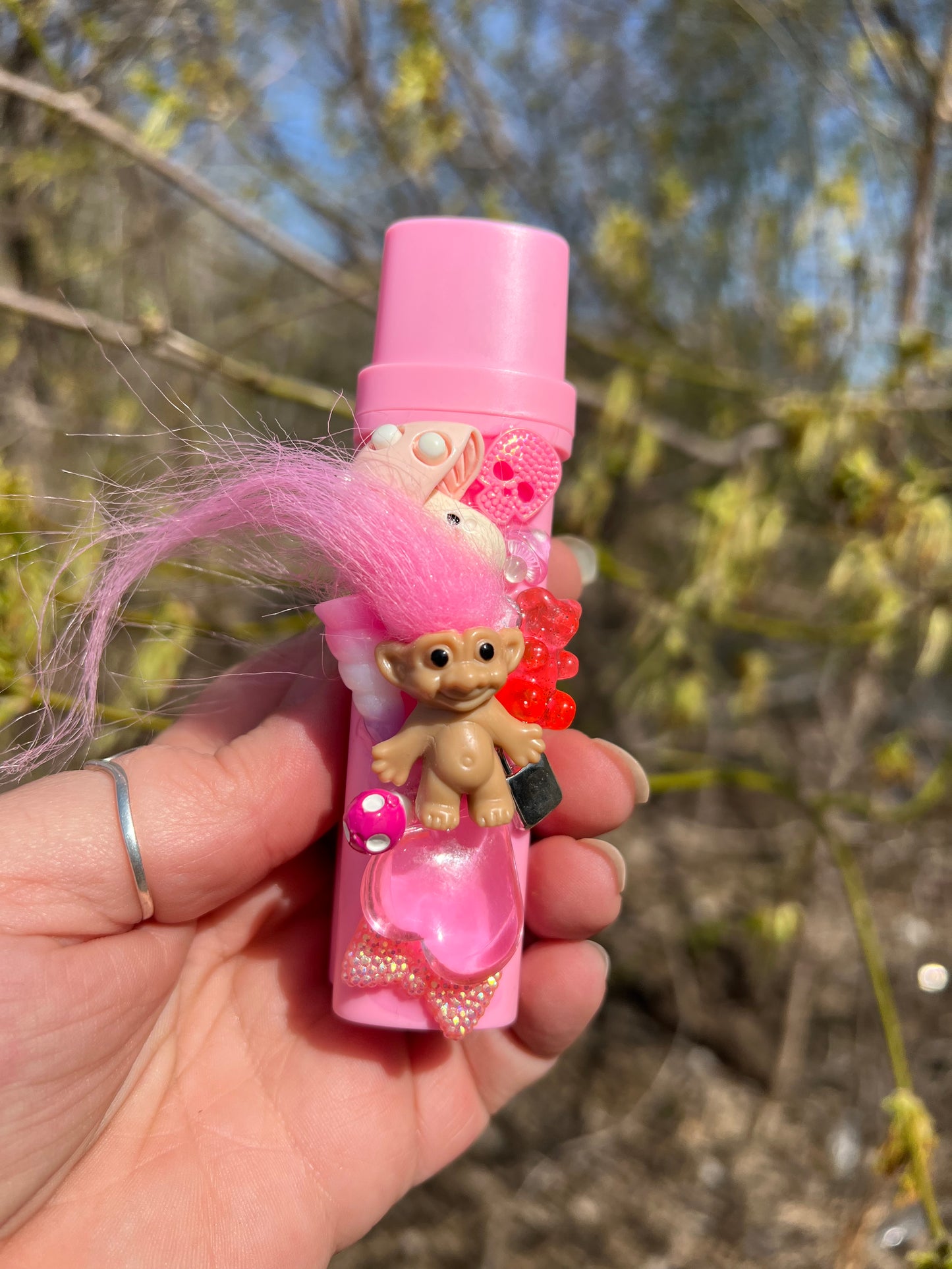 Pink Charmed Troll Cigarette Case