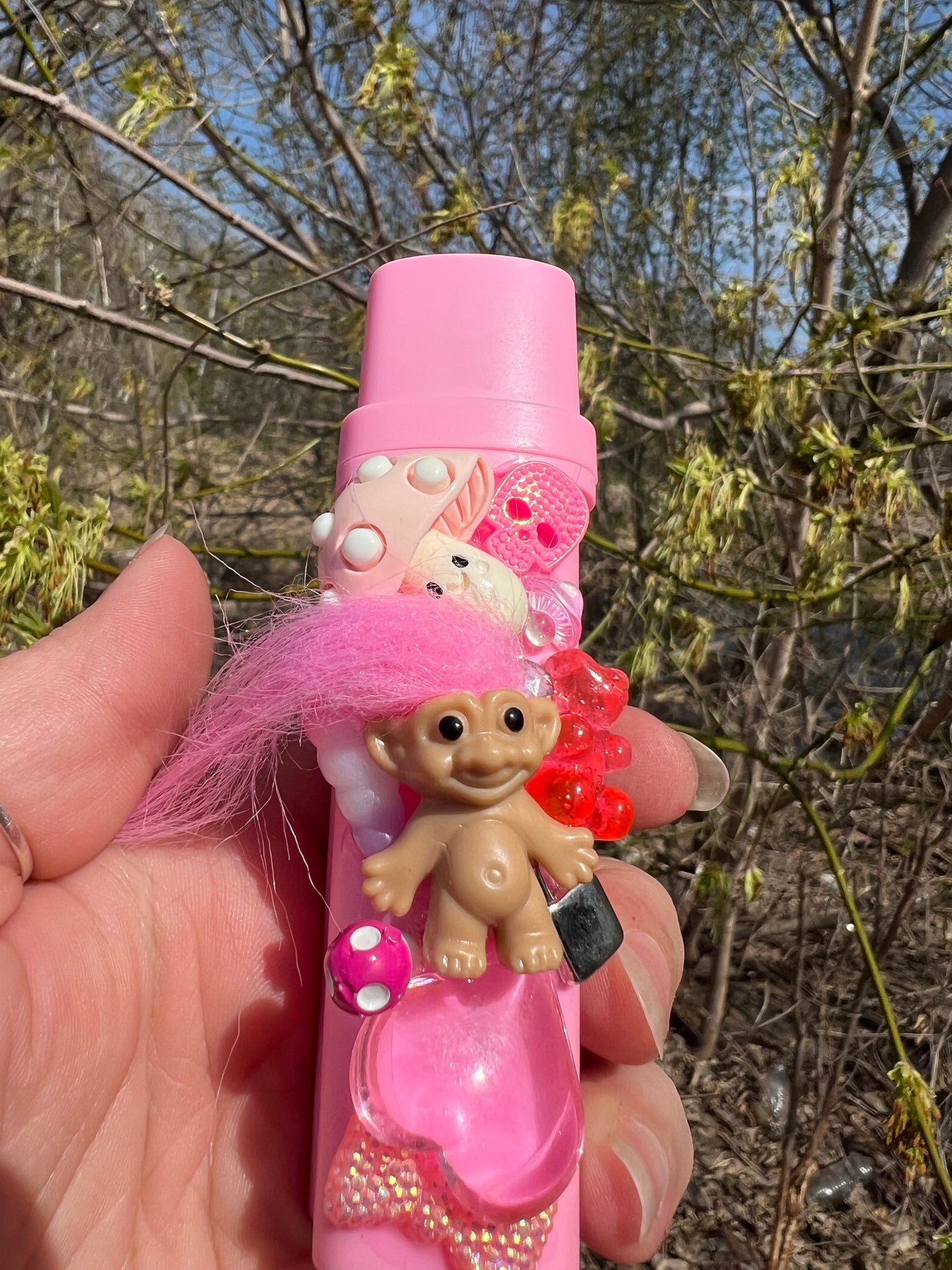 Pink Charmed Troll Cigarette Case