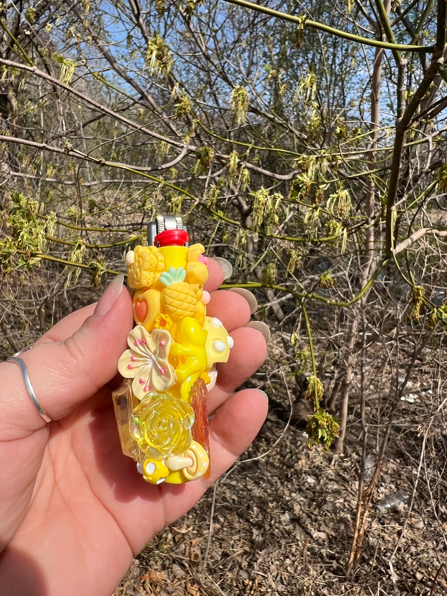 Yellow Charmed Lighter