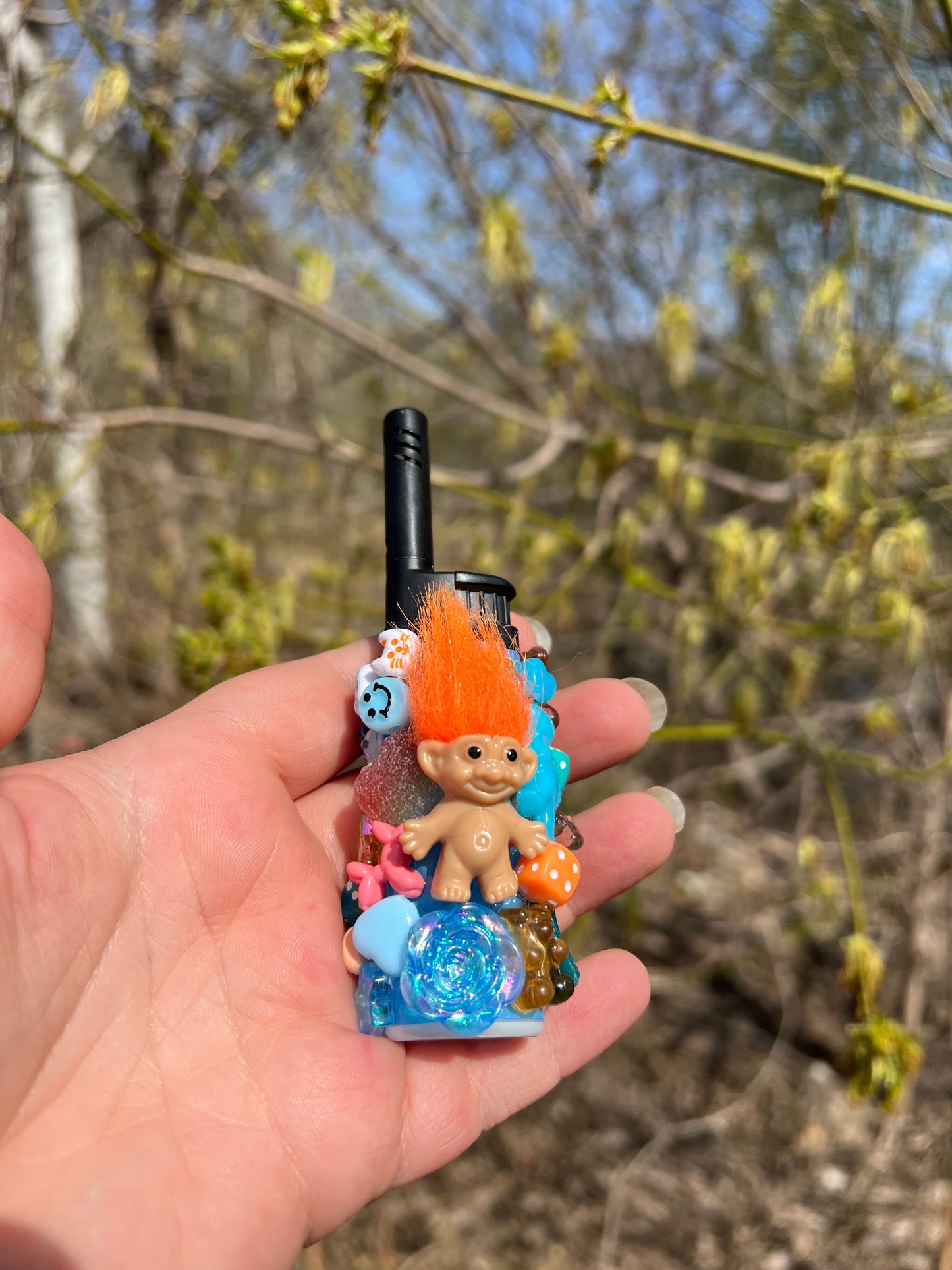 Blue and Orange Charmed Lighter