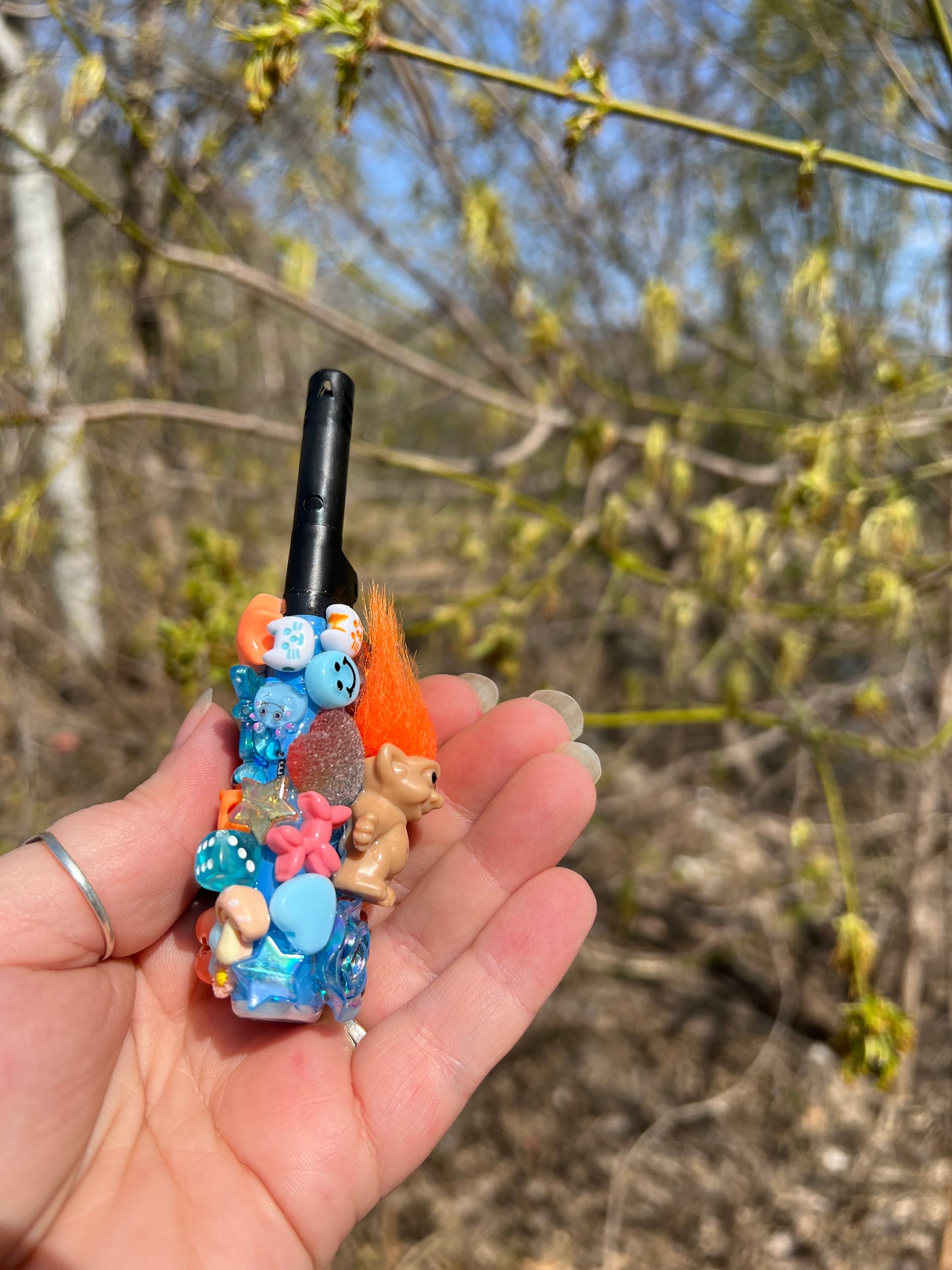 Blue and Orange Charmed Lighter