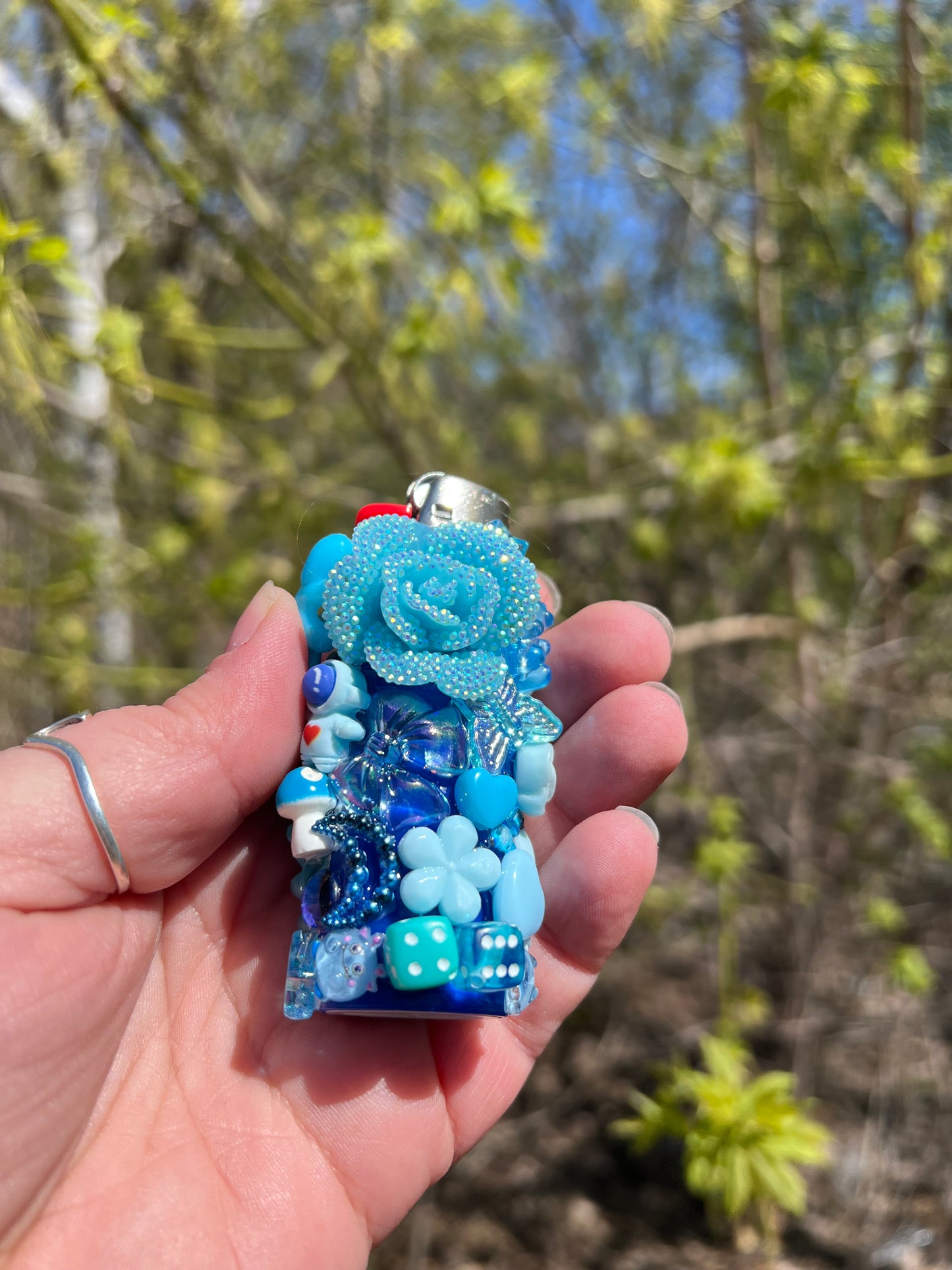 Blue Charmed Lighter