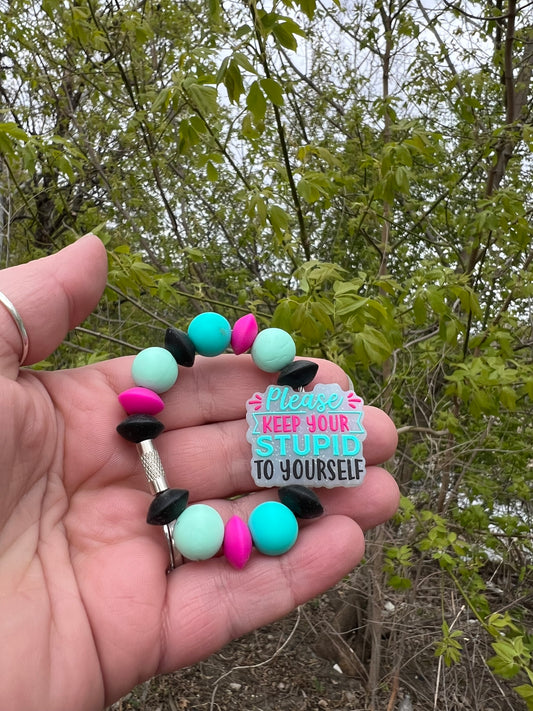 Keep Your Stupid Charmed Cable Ring