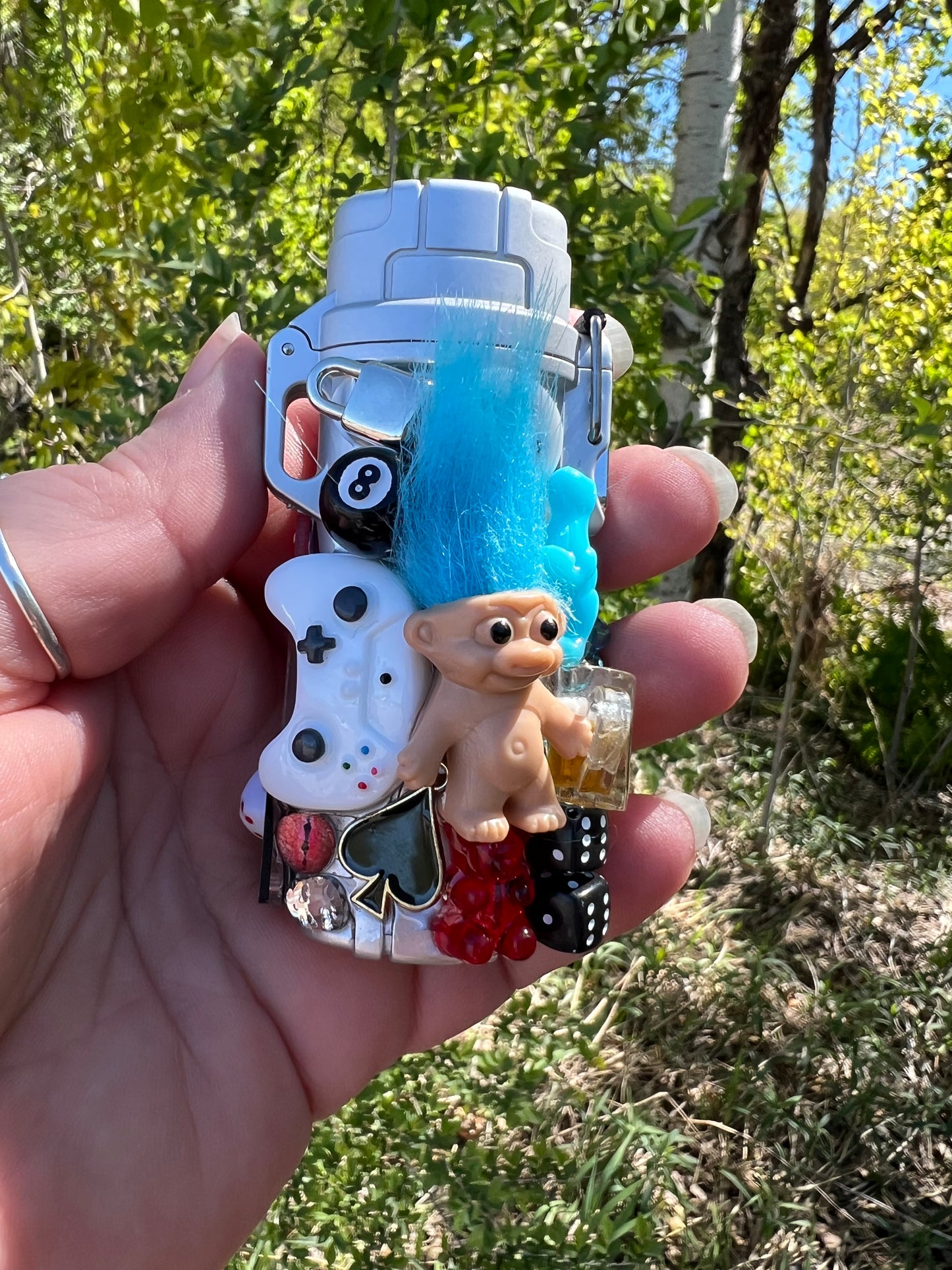 Blue Troll Charmed Lighter Case