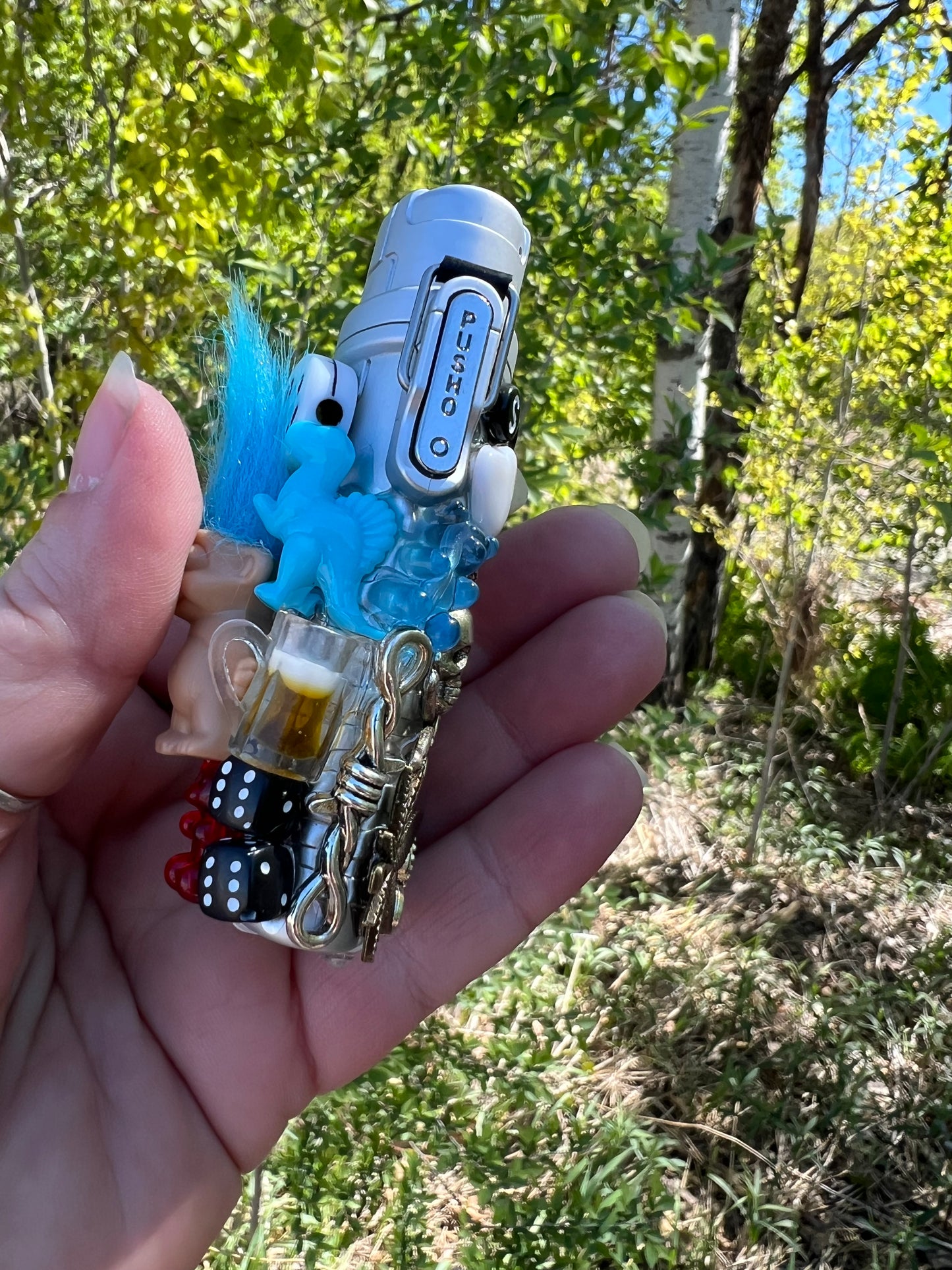 Blue Troll Charmed Lighter Case